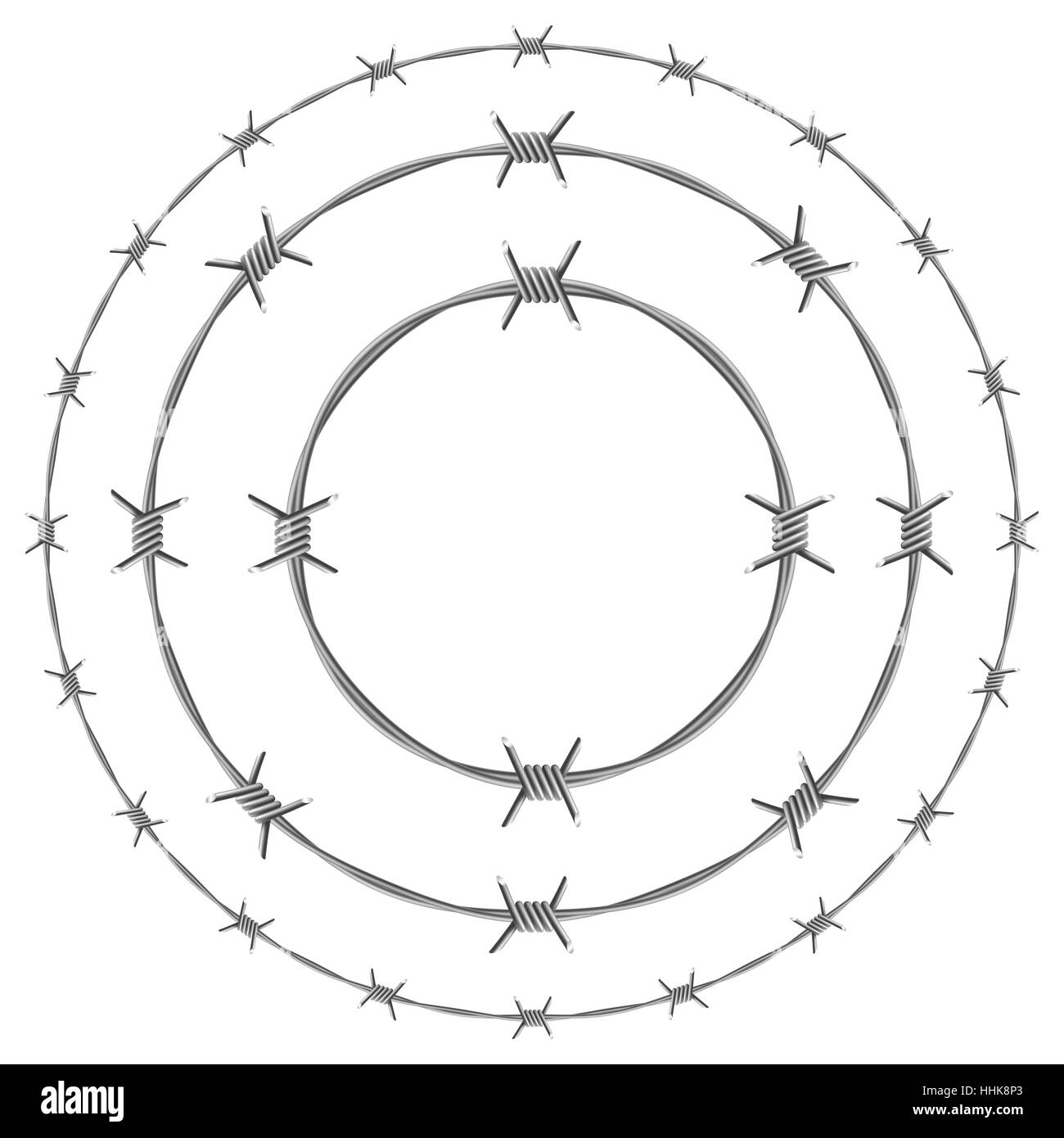 Simple Barbed Wire Tattoo