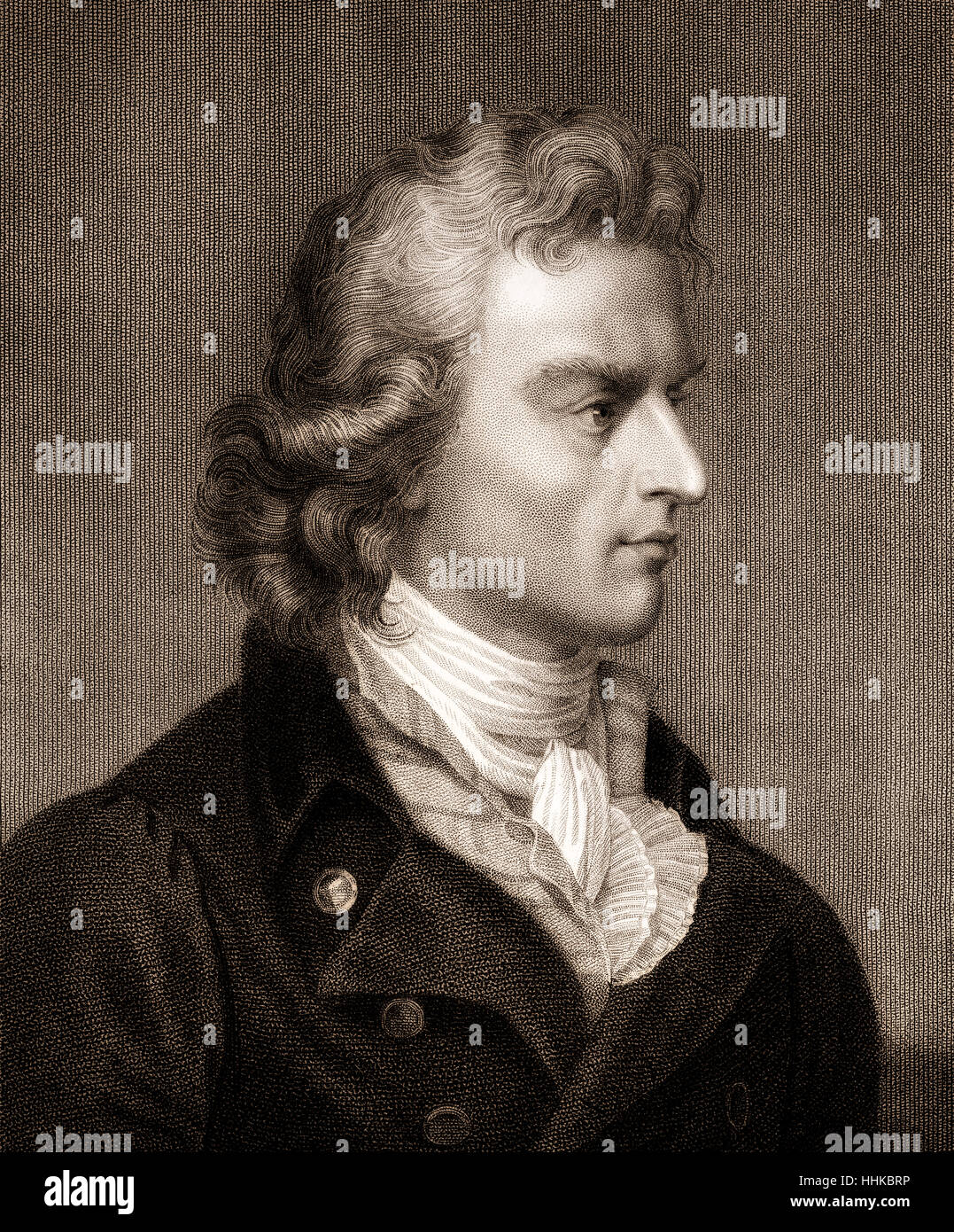 Johann Christoph Friedrich von Schiller, 1759-1805, a German poet, philosopher and historian, Stock Photo