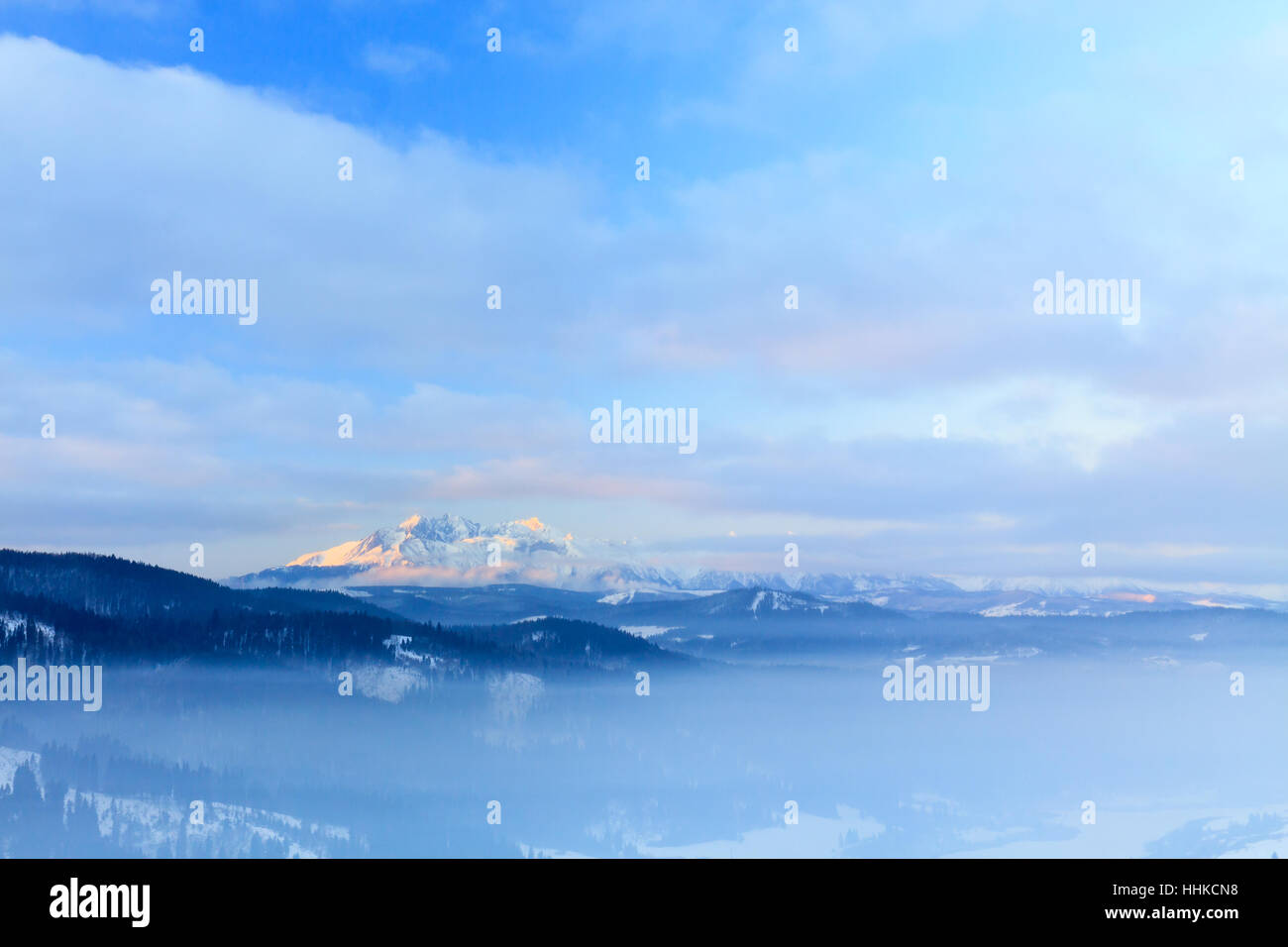 Clouds approaching to ridge of Tatra mountains Stock Photo - Alamy