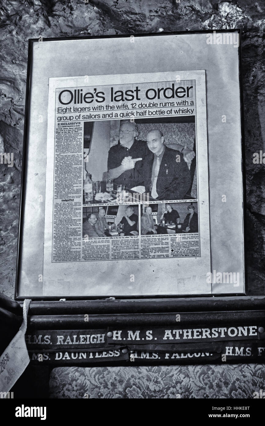 Ollie's Last Order - Newspaper Cutting Stock Photo