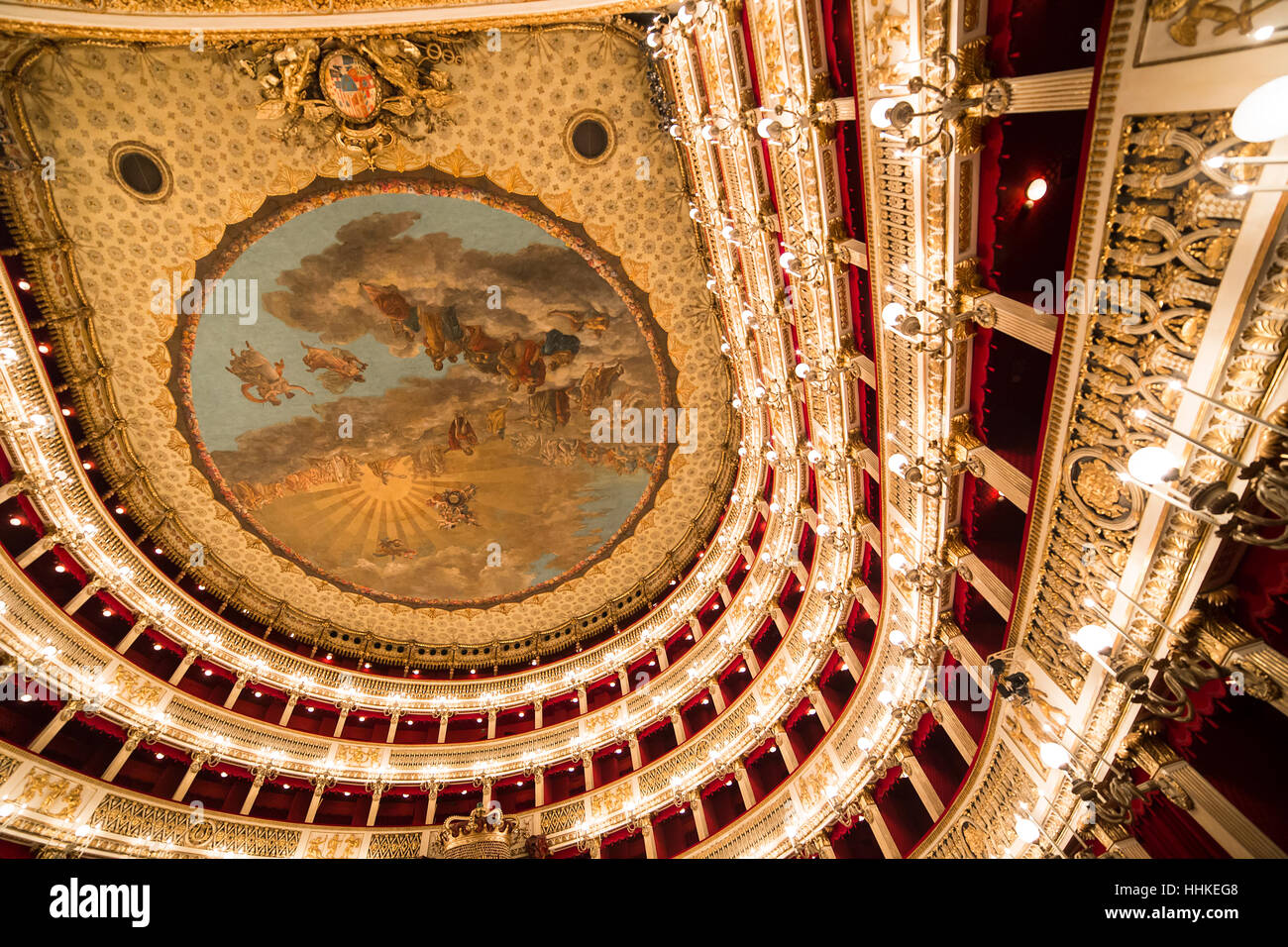 Naples san carlo opera house hi-res stock photography and