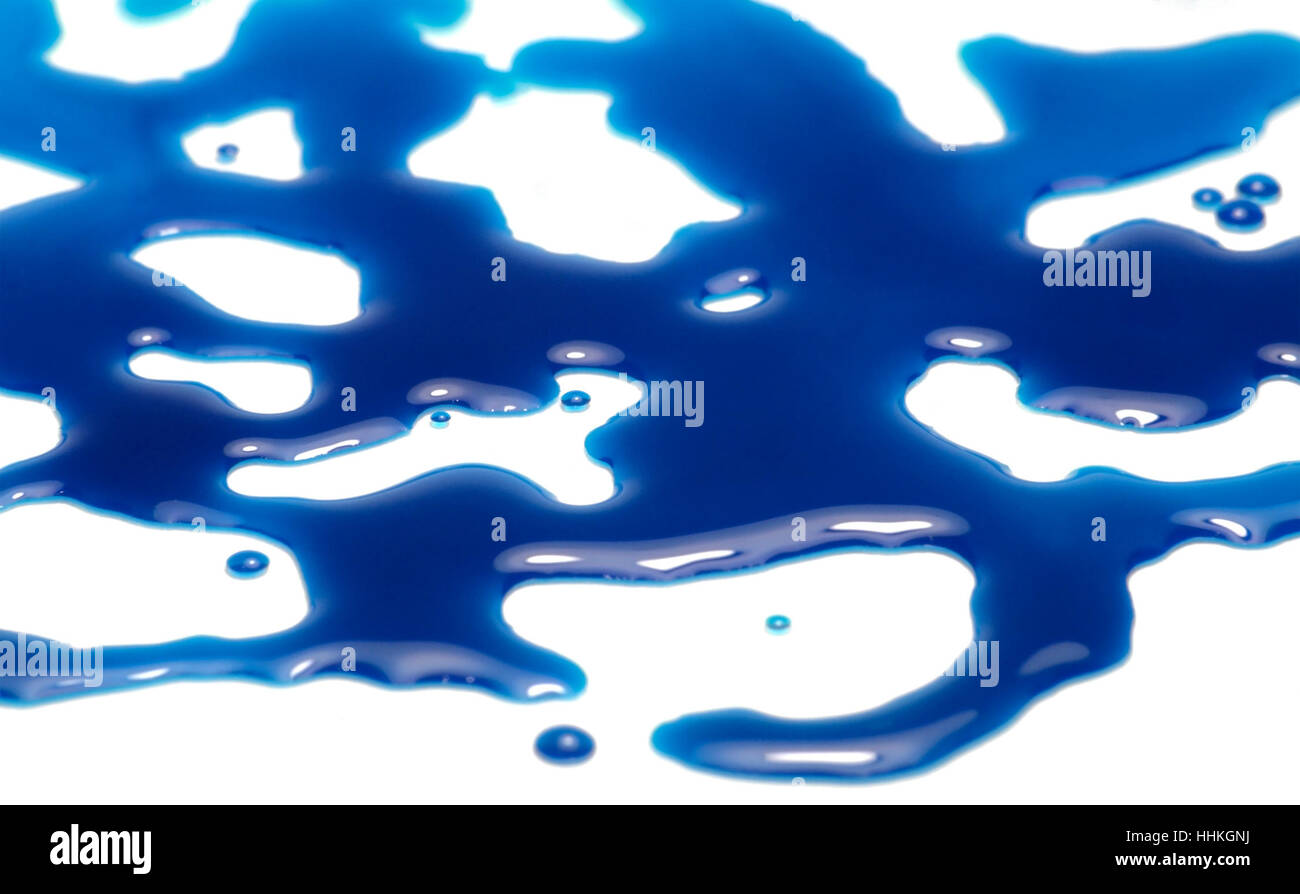 studio photography of blue liquid isolated on white Stock Photo - Alamy