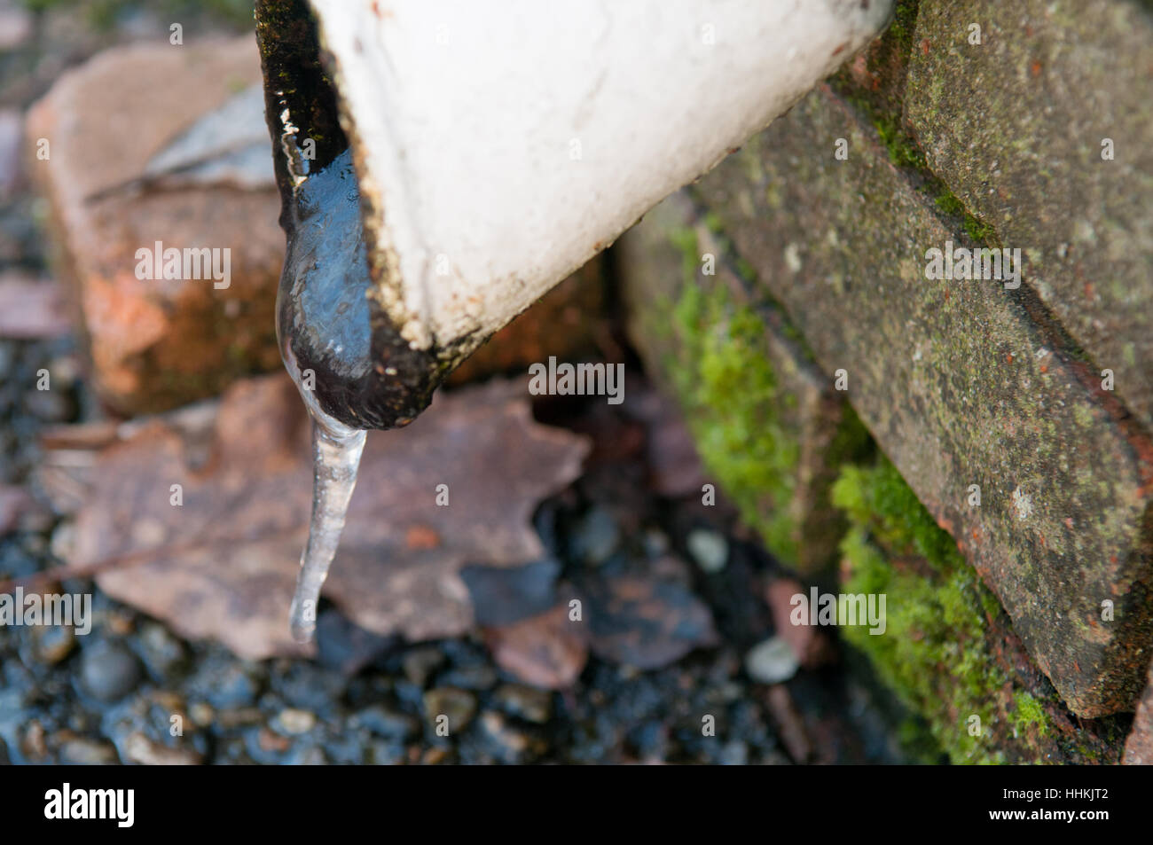 frozen water pipe with ice in winter Stock Photo Alamy