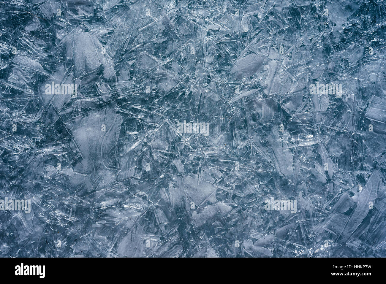 Beautiful pure ice with cracks on the Lake Baikal. Unique, wonderful ...
