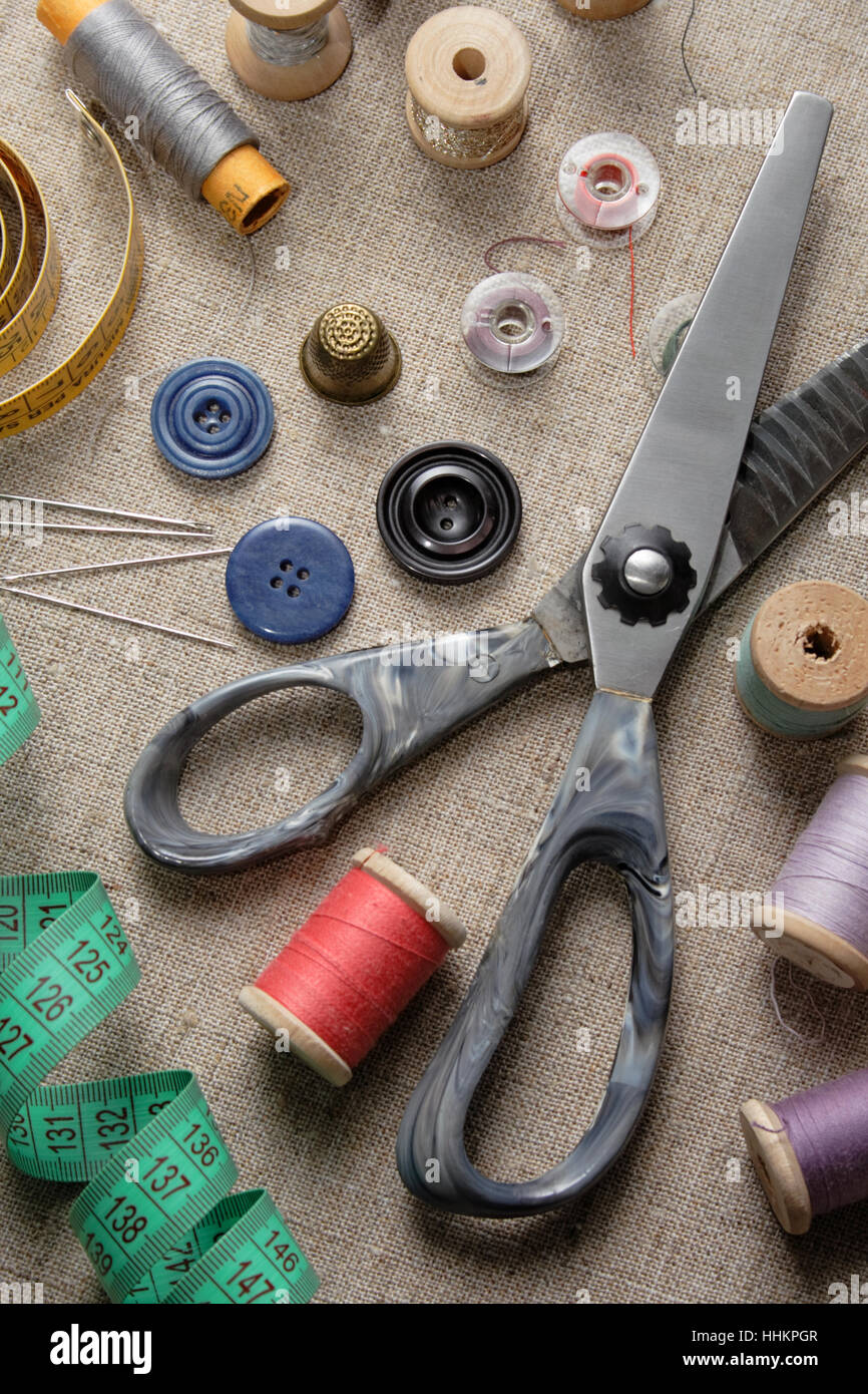 Sewing supplies hires stock photography and images Alamy