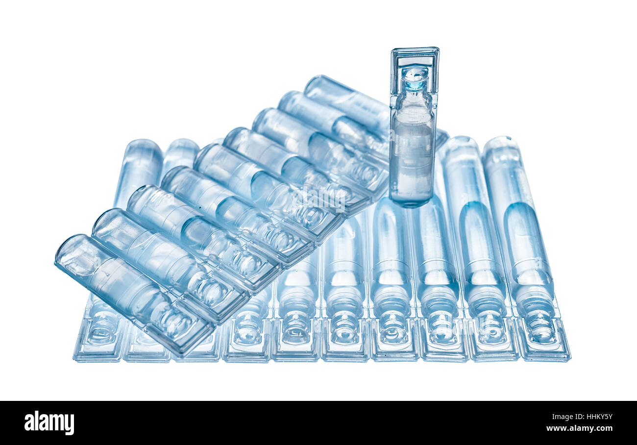 Bufus plastic drop, ampoule, vial, spray the medicine . Cast resin