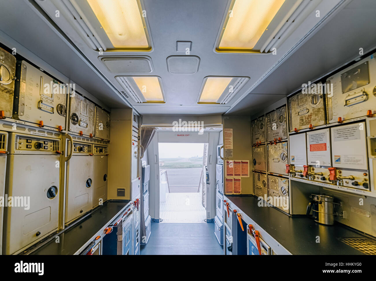 Airplane kitchen hi res stock photography and images Alamy