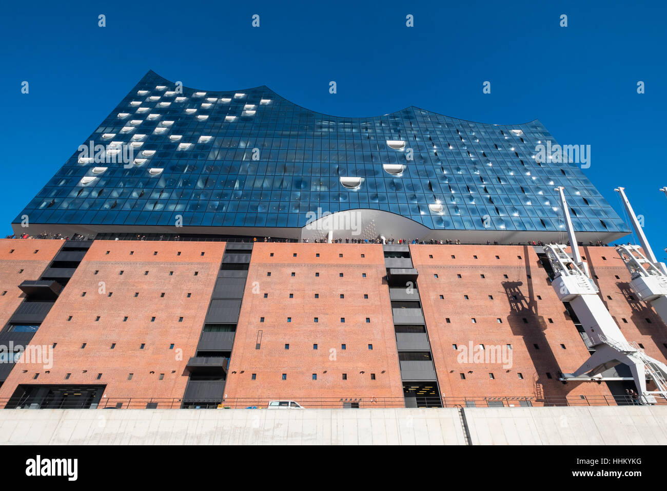Elbphilharmonie, Hamburg, Germany; View of new Elbphilharmonie opera house in Hamburg, Germany. Stock Photo