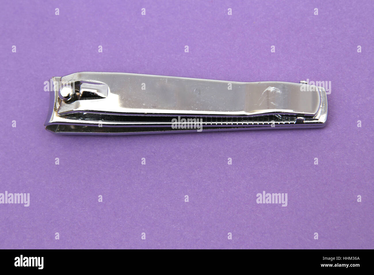 Stainless Steel Nail Clippers With File Stock Photo
