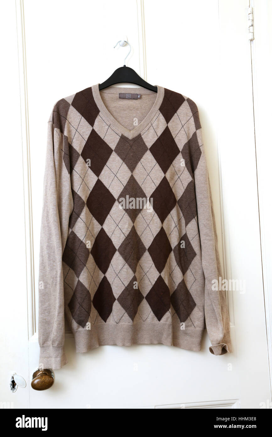 jumper with diamond pattern
