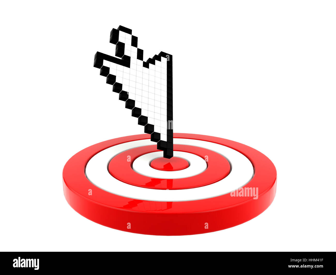 Arrow cursor pointing at target Stock Photo Alamy
