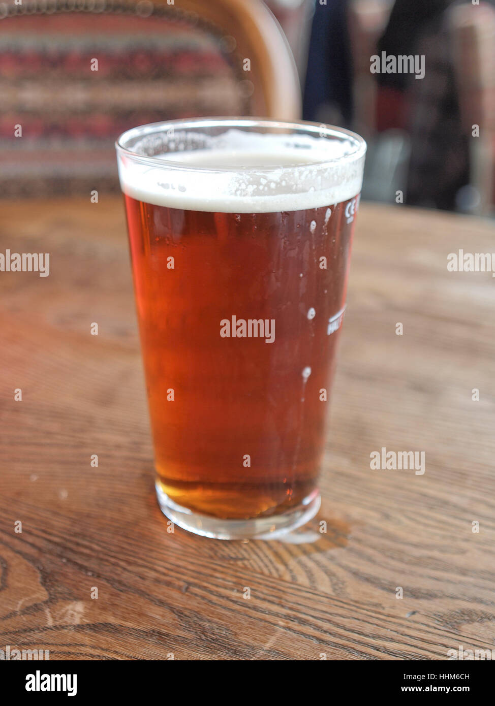 A pint of English bitter beer Stock Photo Alamy