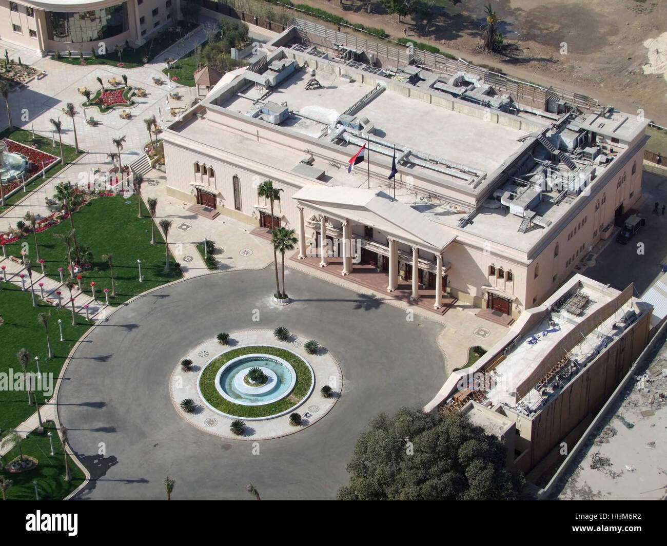 aerial view of Gezira in Cairo (Egypt) Stock Photo