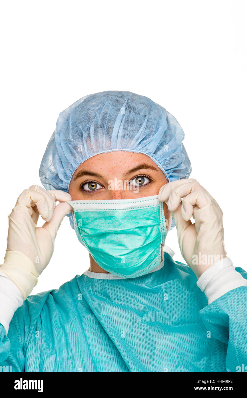 op sister with protective clothing Stock Photo - Alamy