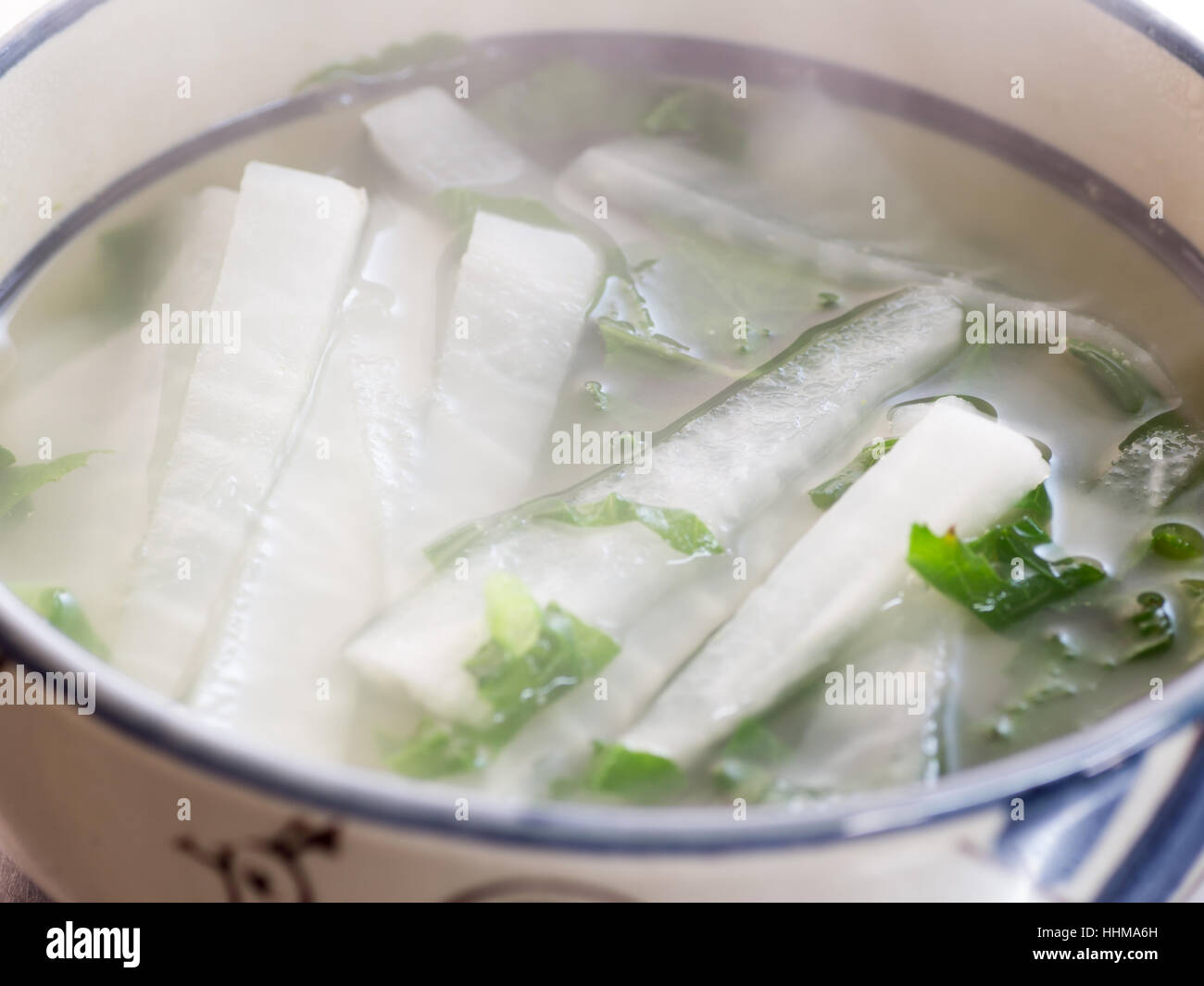 Daikon radish soup food beverage hires stock photography and images