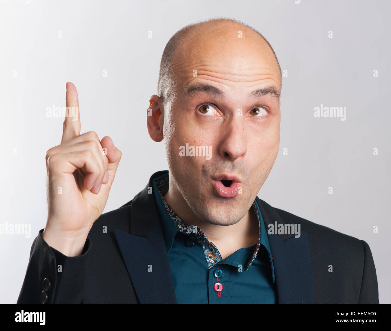 Man bald expressive hires stock photography and images Alamy