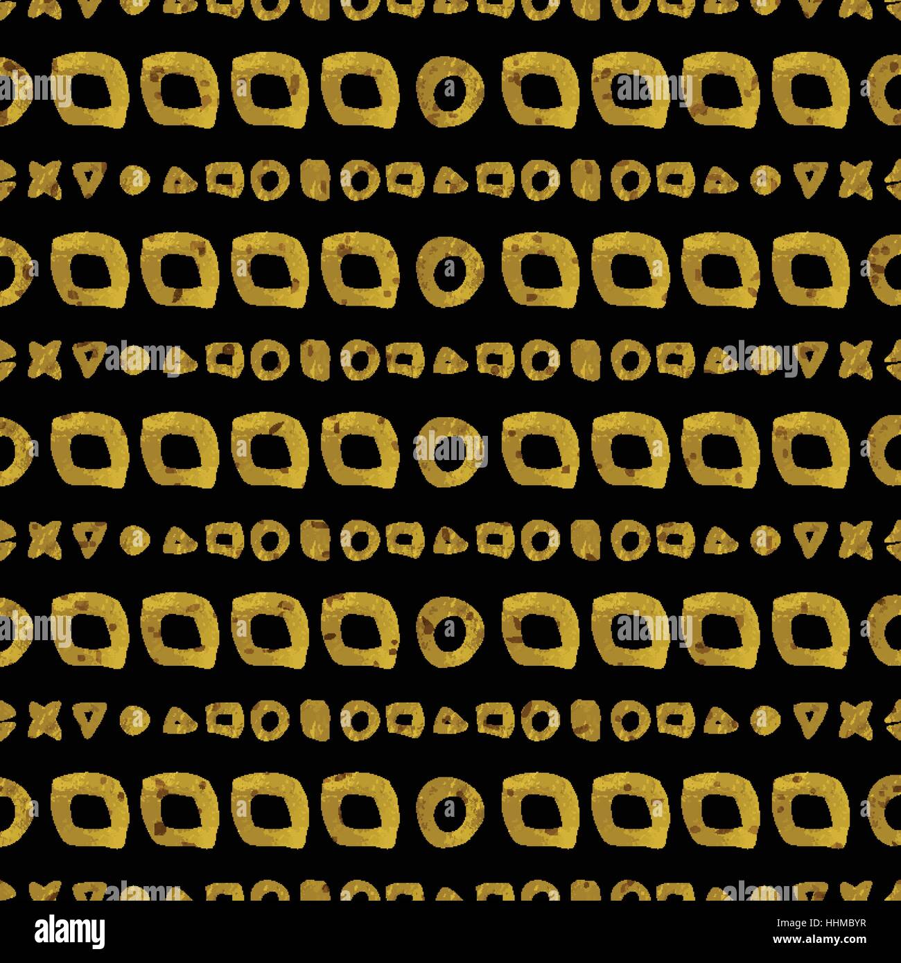 Geometric black and gold seamless pattern Stock Vector Image & Art - Alamy