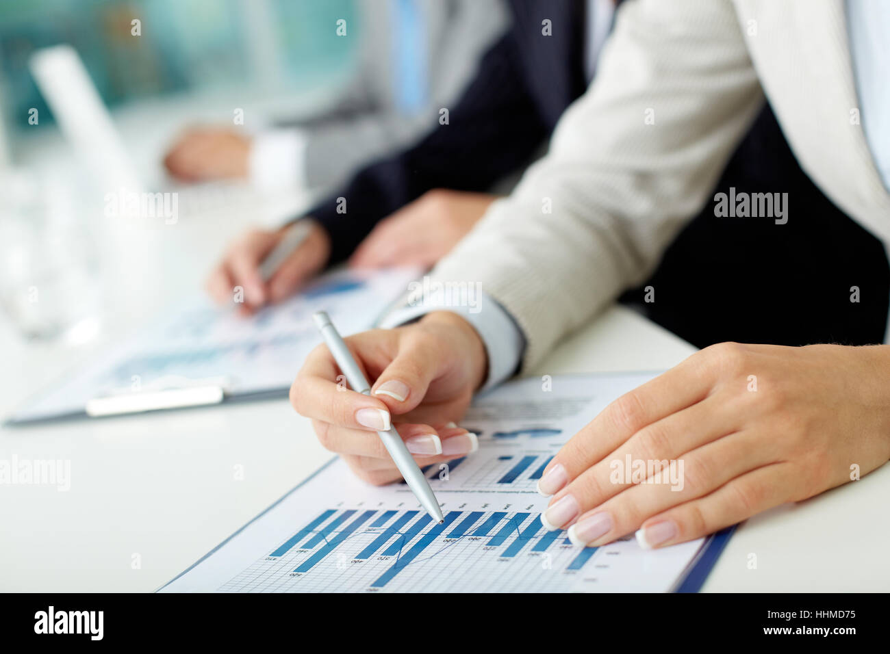 blue, seminar, career, finger, education, chart, female, closeup, human