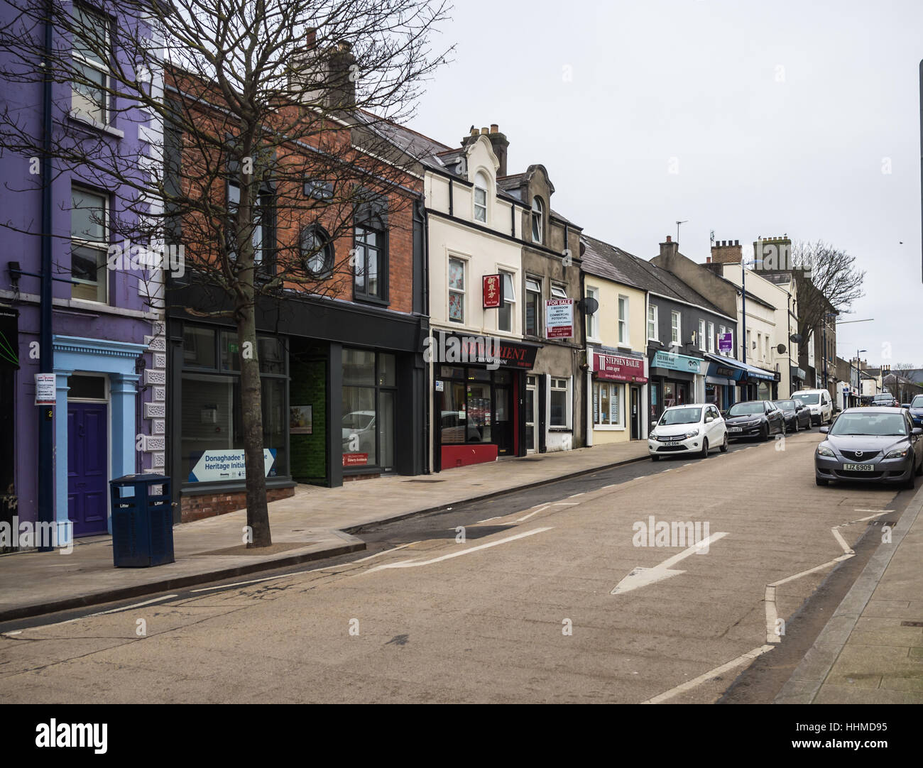 High Street, Donaghadee Stock Photo Alamy