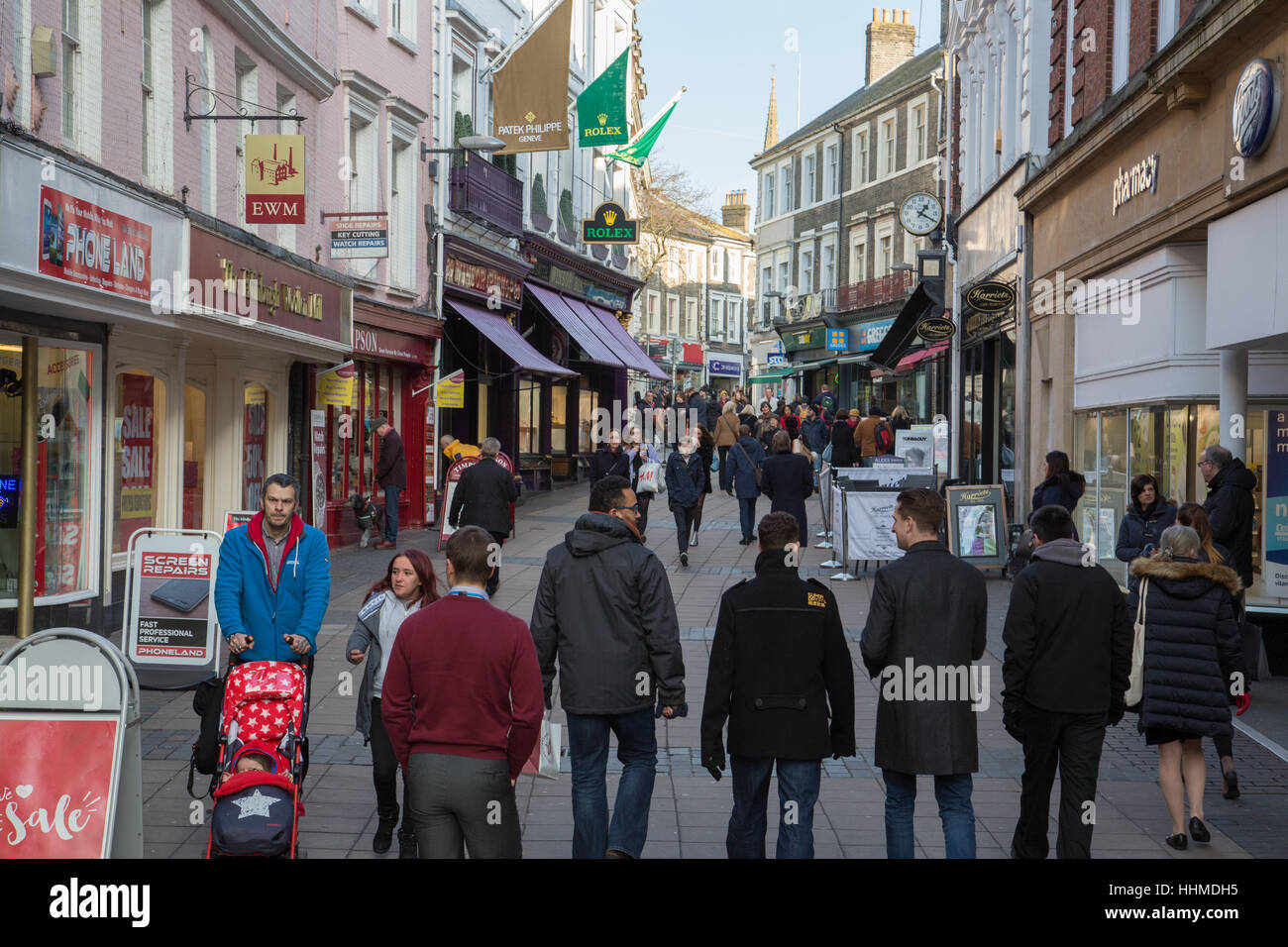 London Street, Norwich, Norfolk, England, UK Stock Photo Alamy