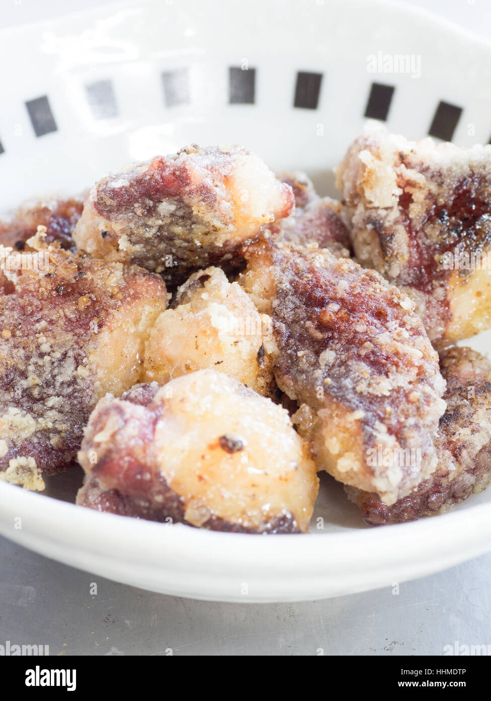 Japanese cuisine, fried octopus Stock Photo