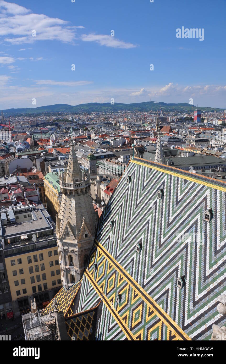 view from st. stephen's cathedral vienna Stock Photo