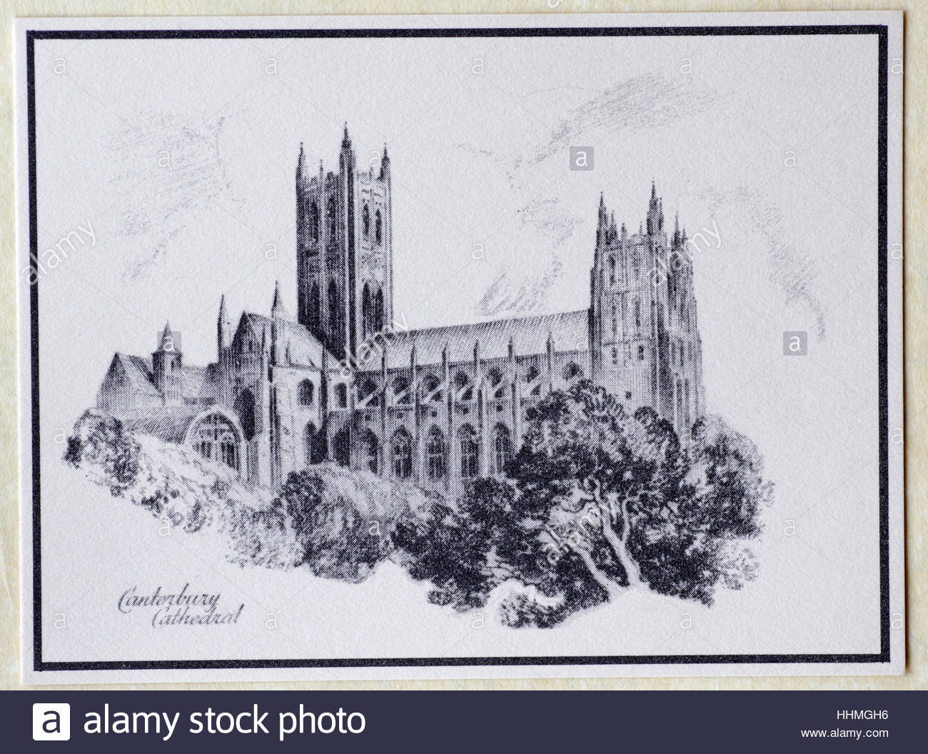 Canterbury Cathedral in 1938, Kent, England Stock Photo