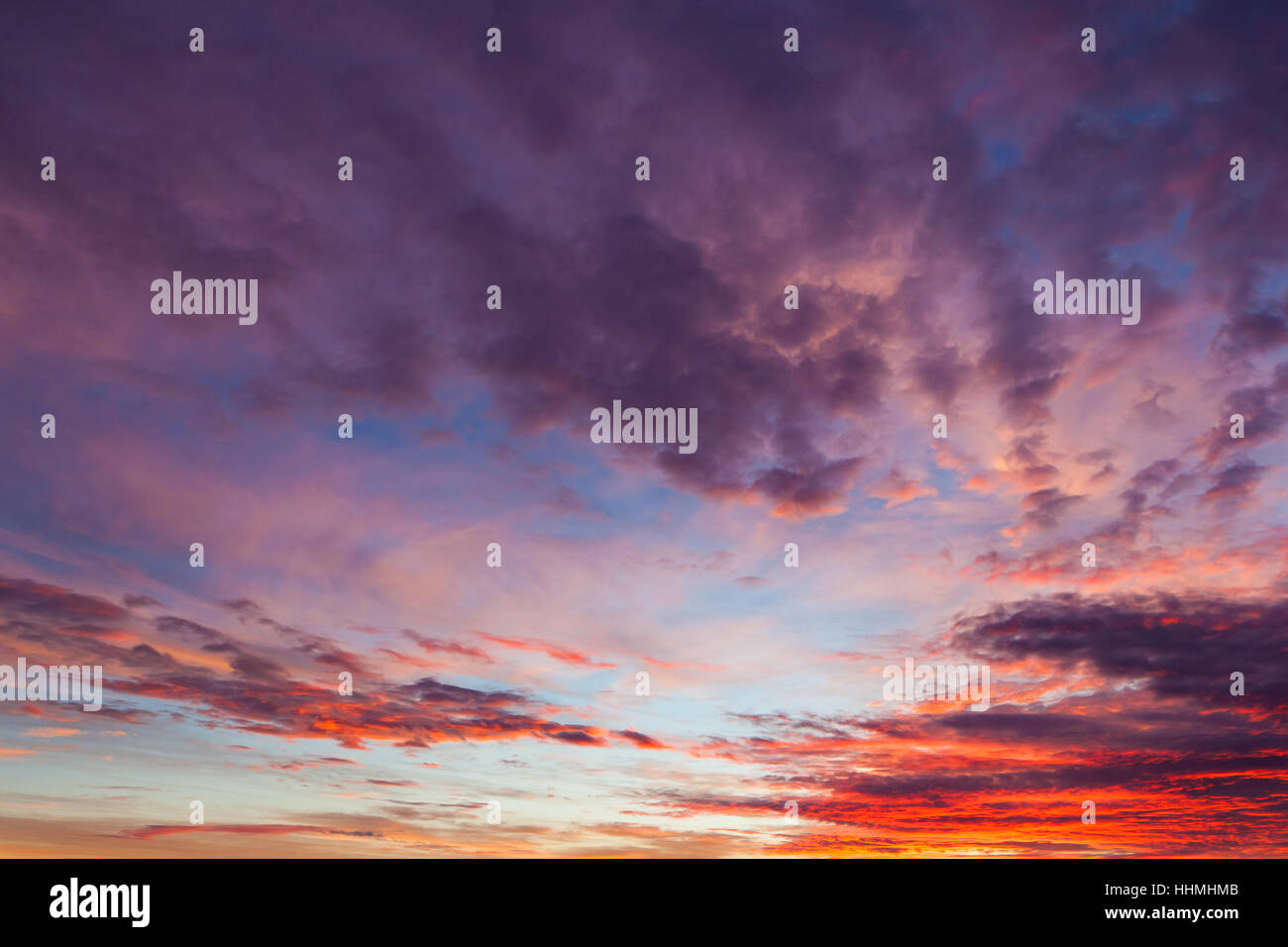 Beautiful colors sunset clouds Stock Photo