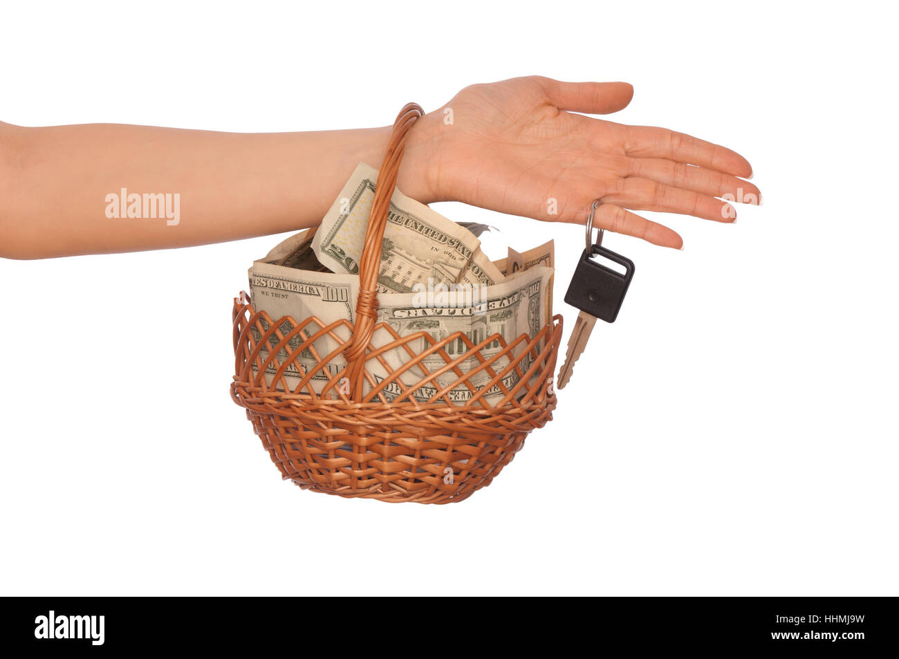 dollar, dollars, currency, brown, brownish, brunette, coin, basket, wealth, Stock Photo