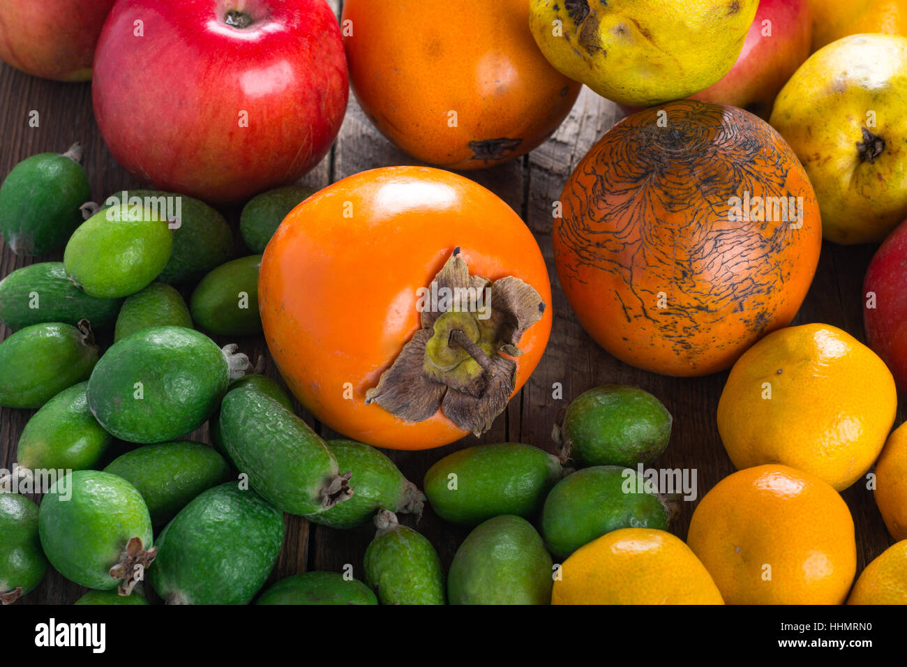 Exotic fruits background Stock Photo Alamy