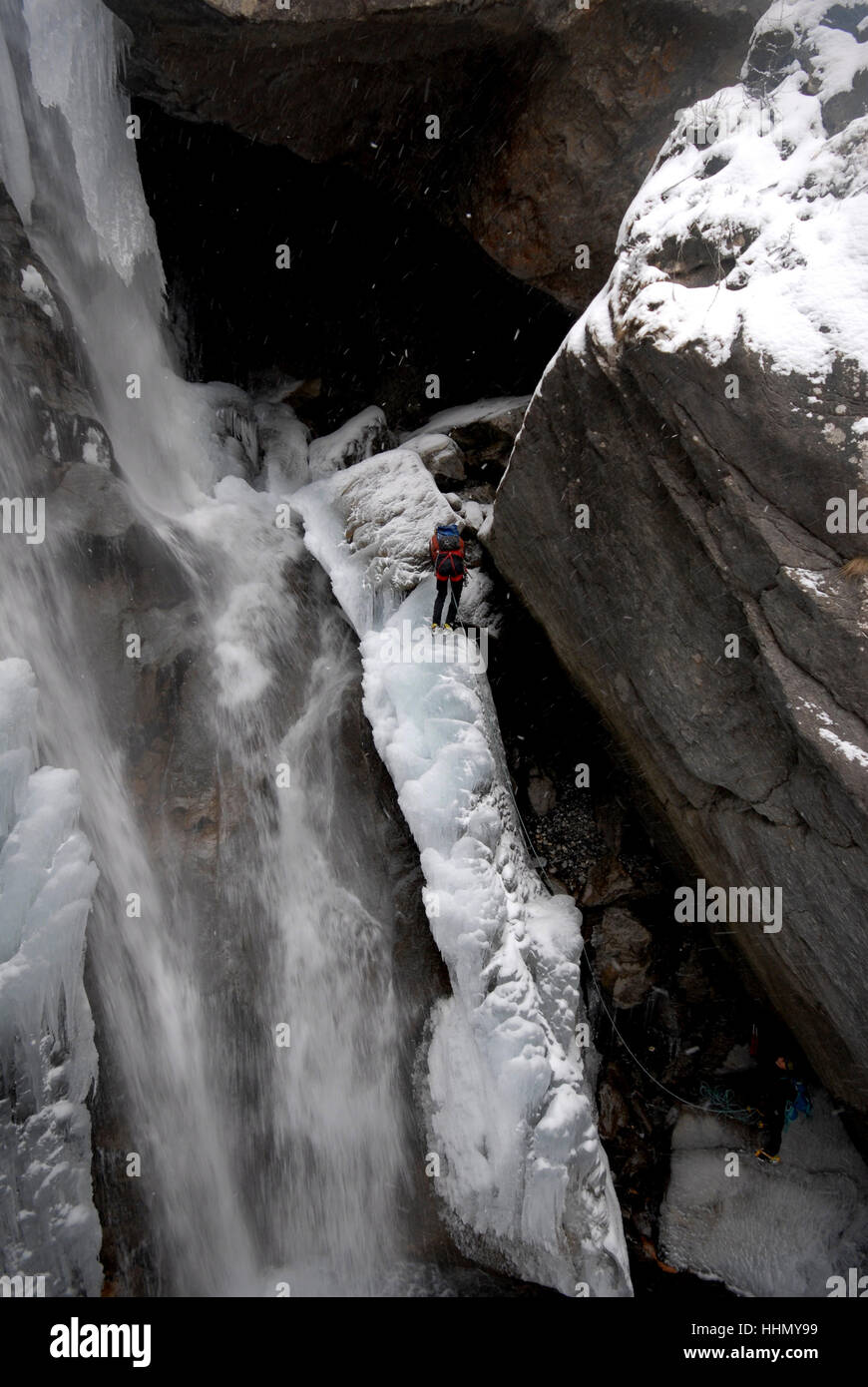 Ice cave climber hi-res stock photography and images - Alamy