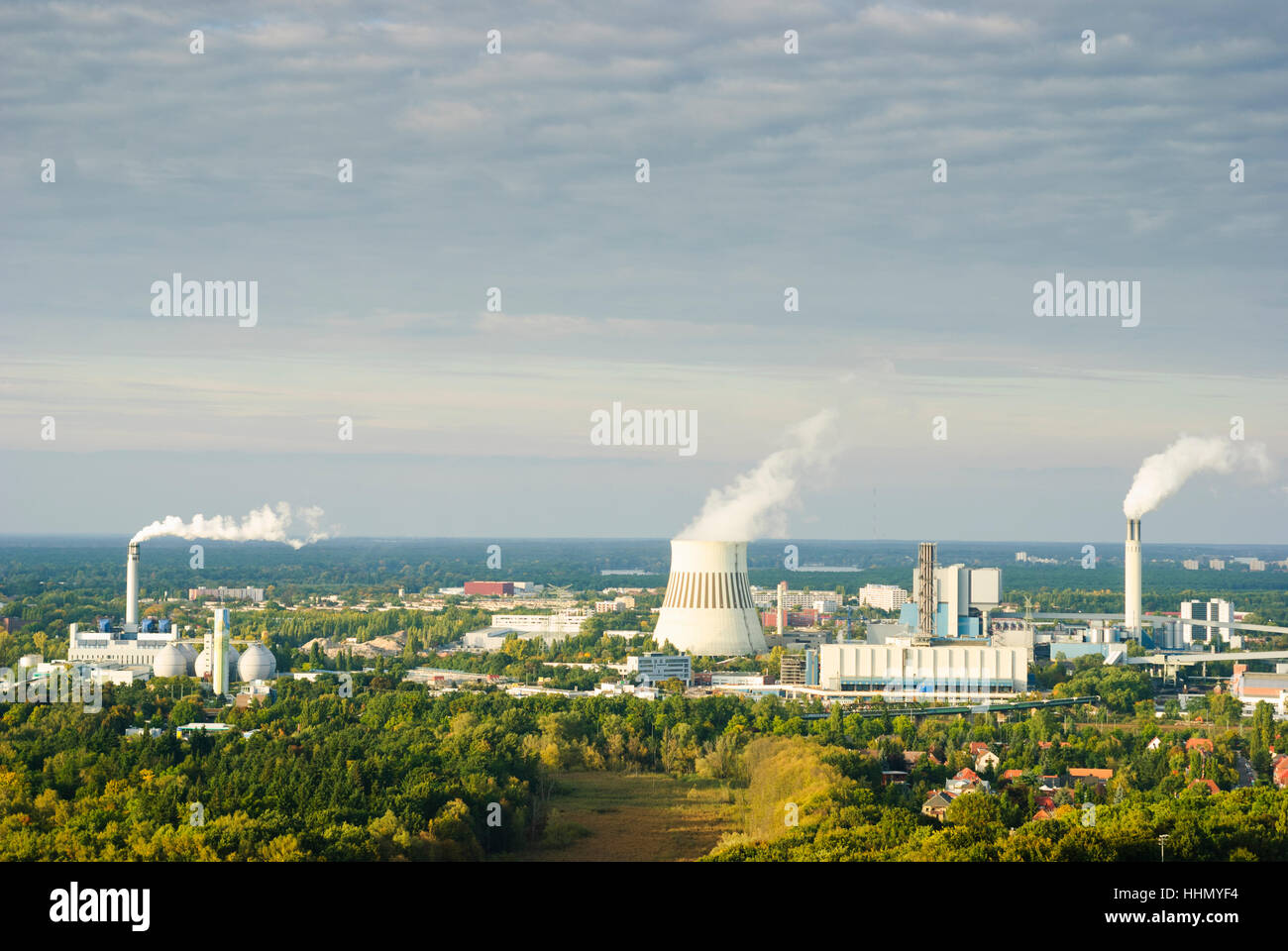 Berlin: Reuter heating plant of Vattenfall, , Berlin, Germany Stock Photo