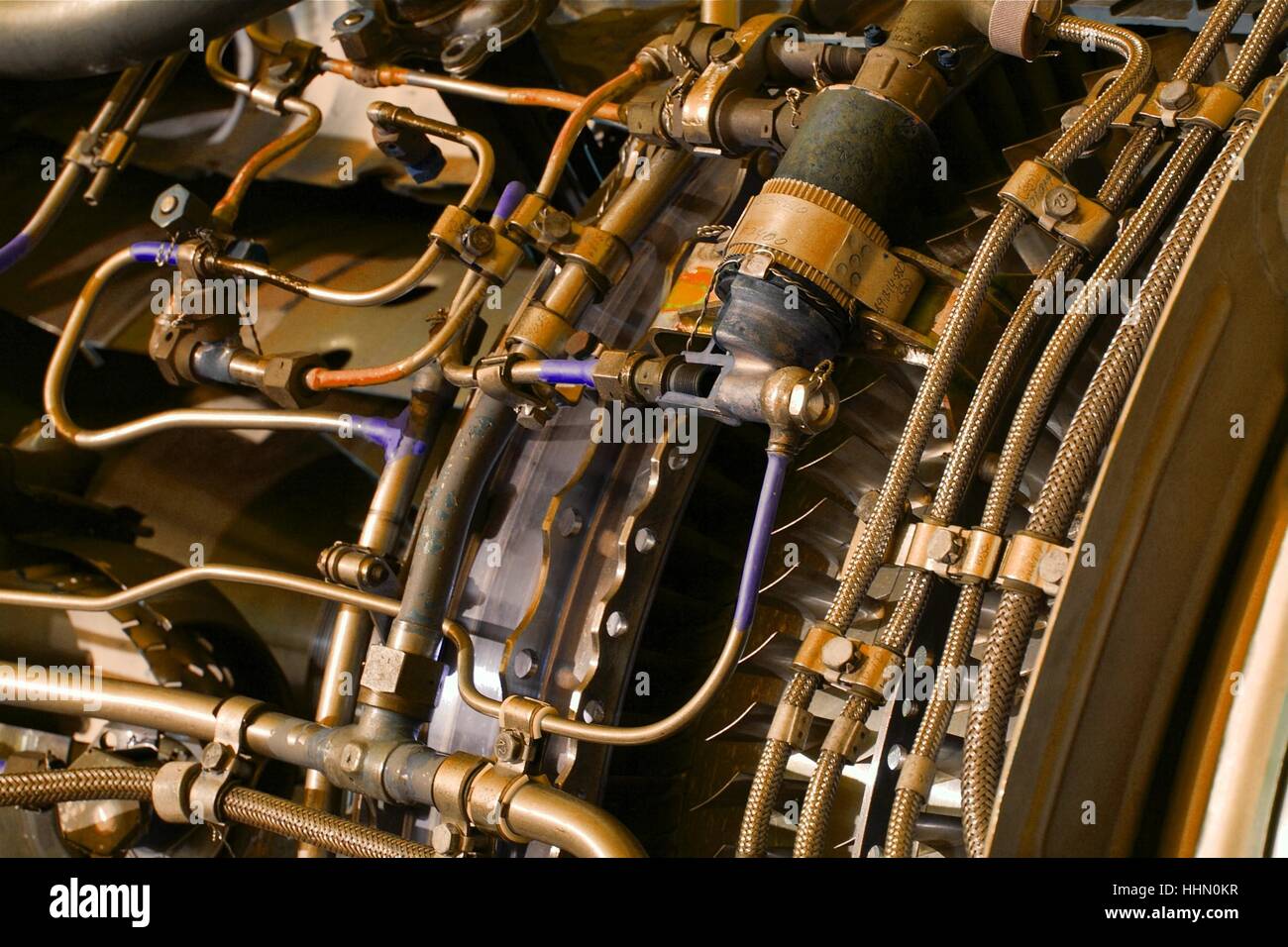 Interior parts of a jetplane engine Stock Photo - Alamy
