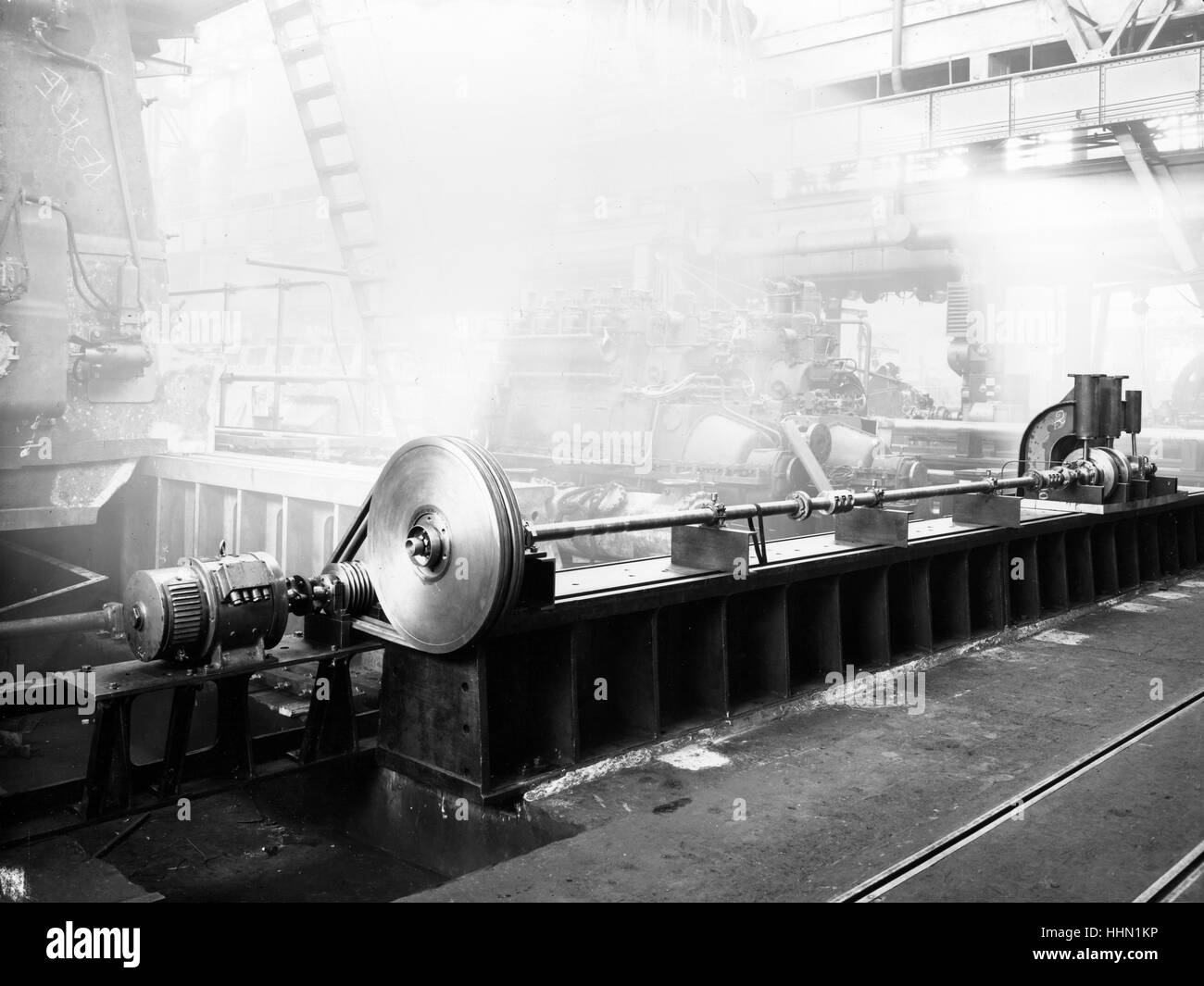 1930 - 40. Fiat Big Motors factory , fabbrica Grandi Motori in Torino, Italy. Stock Photo