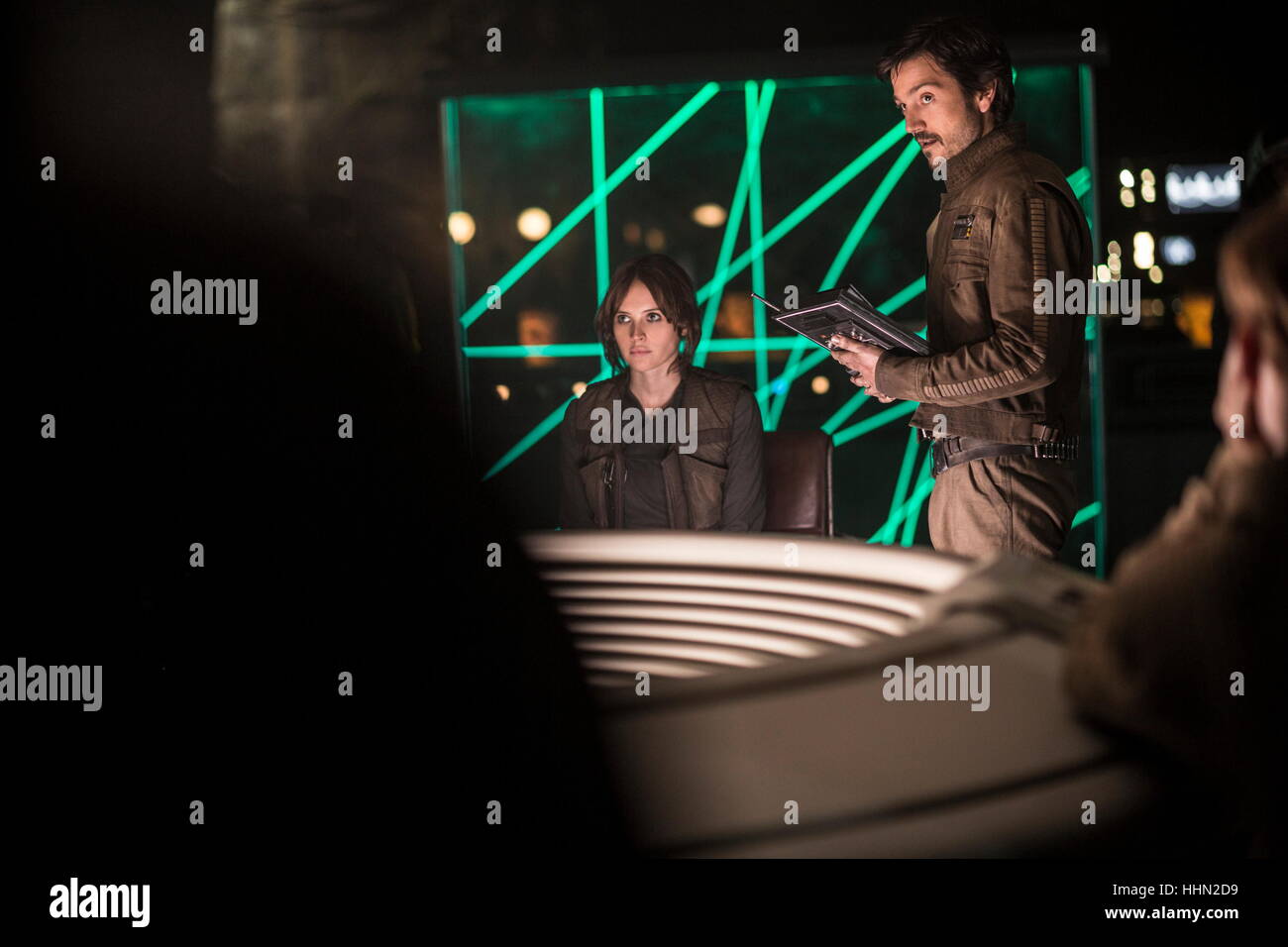 L To R Felicity Jones Jyn Erso And Diego Luna Cassian Andor Release Date December 16 16 Title Rogue One Aka A Star Wars Story Studio Lucasfilm Director Gareth Edwards Plot Rebels