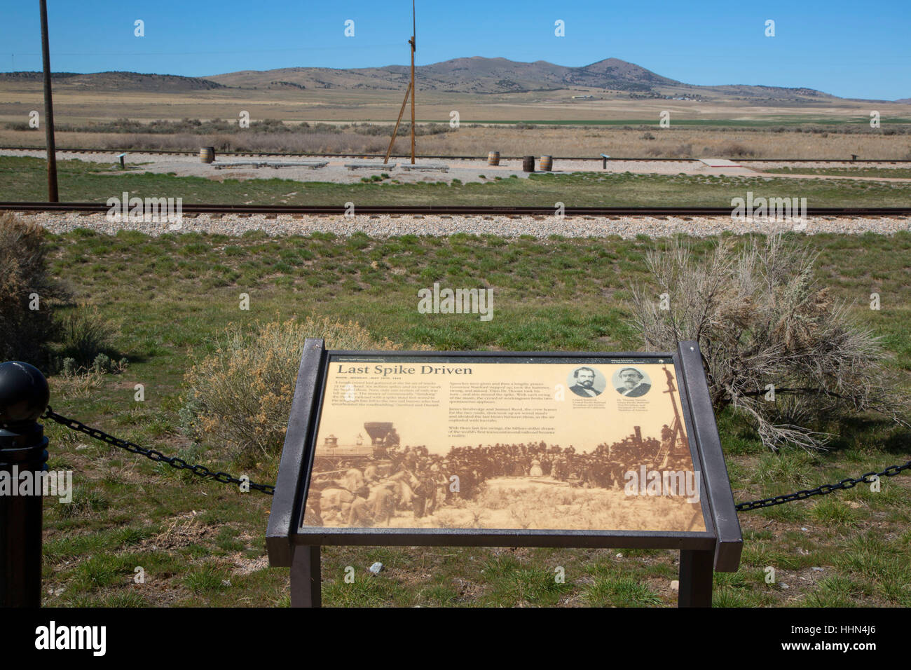 Intepretive board, Golden Spike National Historic Site, Box Elder