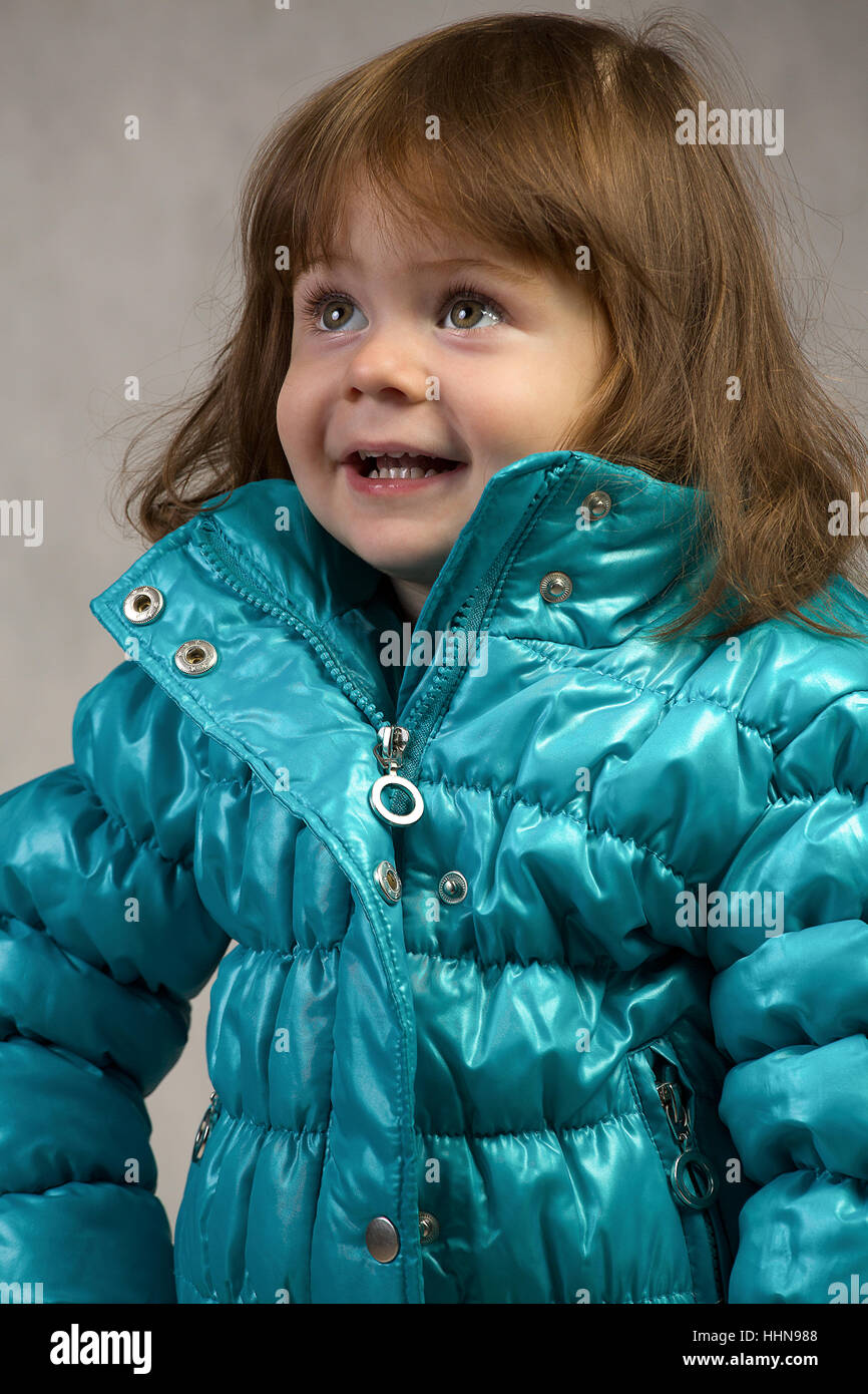 Little girl in studio Stock Photo Alamy
