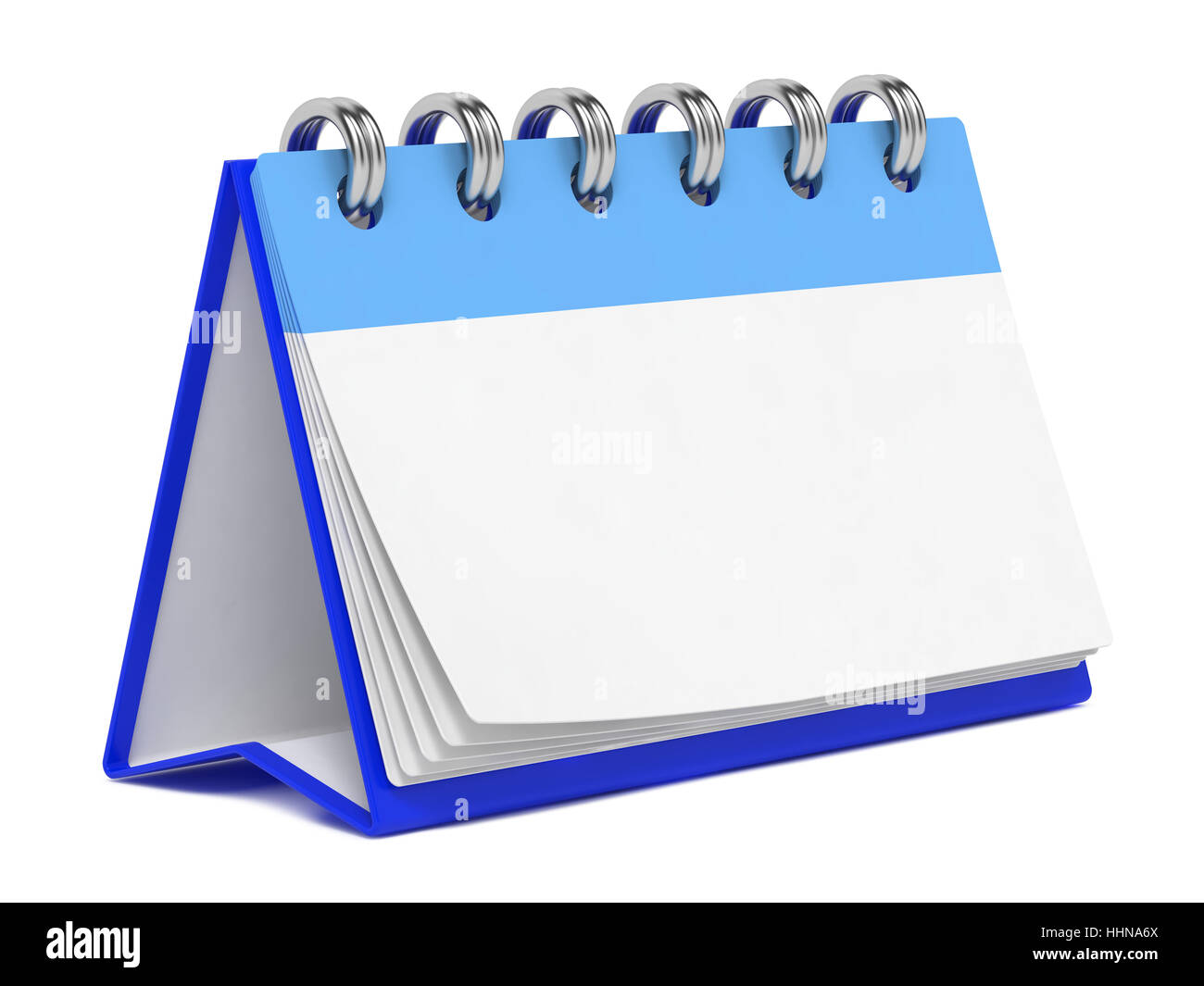 Blank Desktop Calendar Isolated on White Background Stock Photo - Alamy