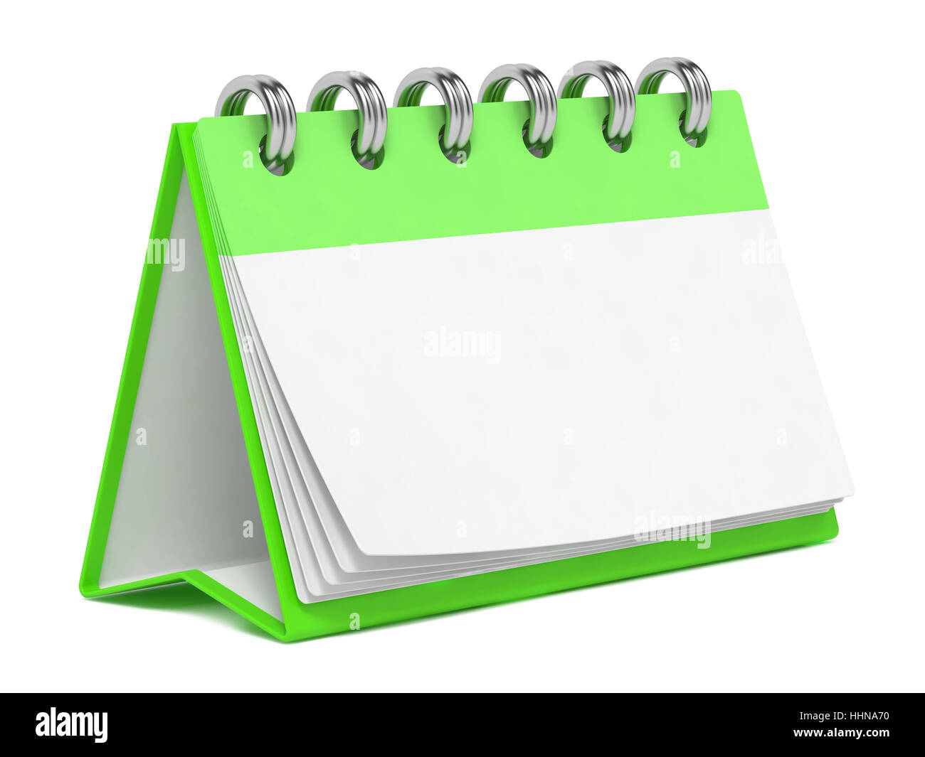 Blank Desktop Calendar Isolated on White Background Stock Photo Alamy