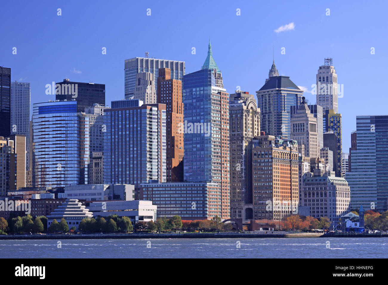 usa, brooklyn, new york, skyline, manhatten, freiheitsstatue, hudson, staten Stock Photo