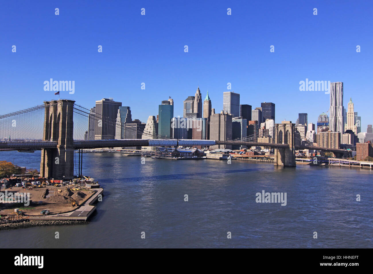 usa, brooklyn, new york, skyline, manhatten, freiheitsstatue, hudson, staten Stock Photo