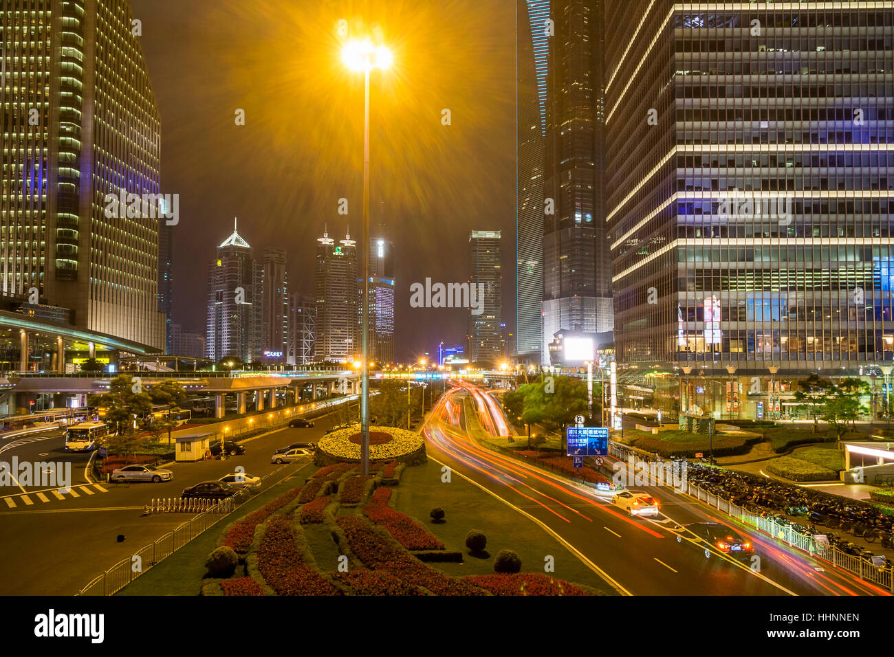Shanghai pudong night hi-res stock photography and images - Alamy