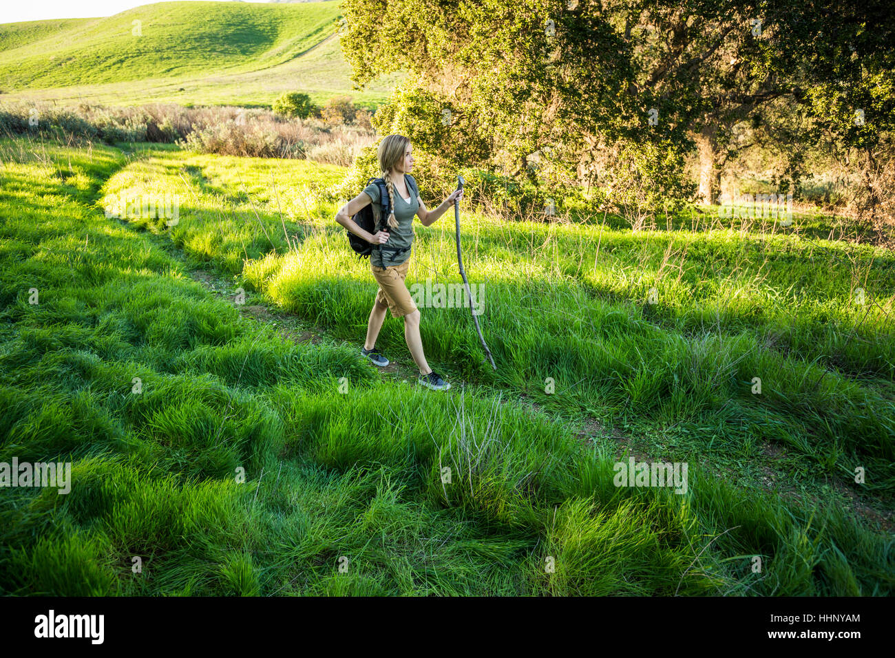 Hiking trail field full hi-res stock photography and images - Alamy