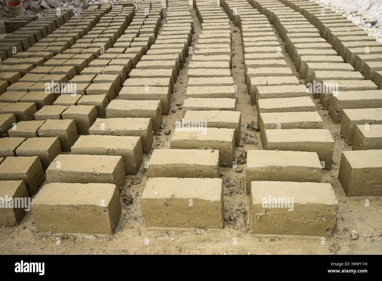 Clay adobe blocks freshy made in ecuador south america hires stock photography and images Alamy