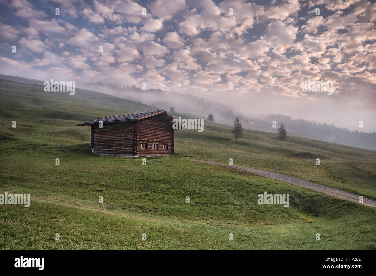 Dolomites alps morning road hi-res stock photography and images - Alamy