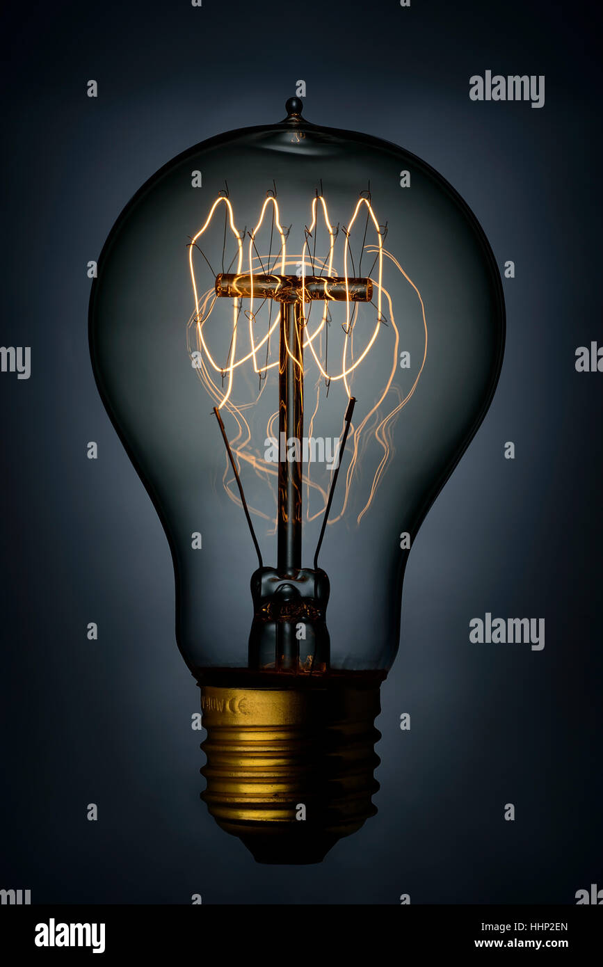 Edison light bulb Stock Photo