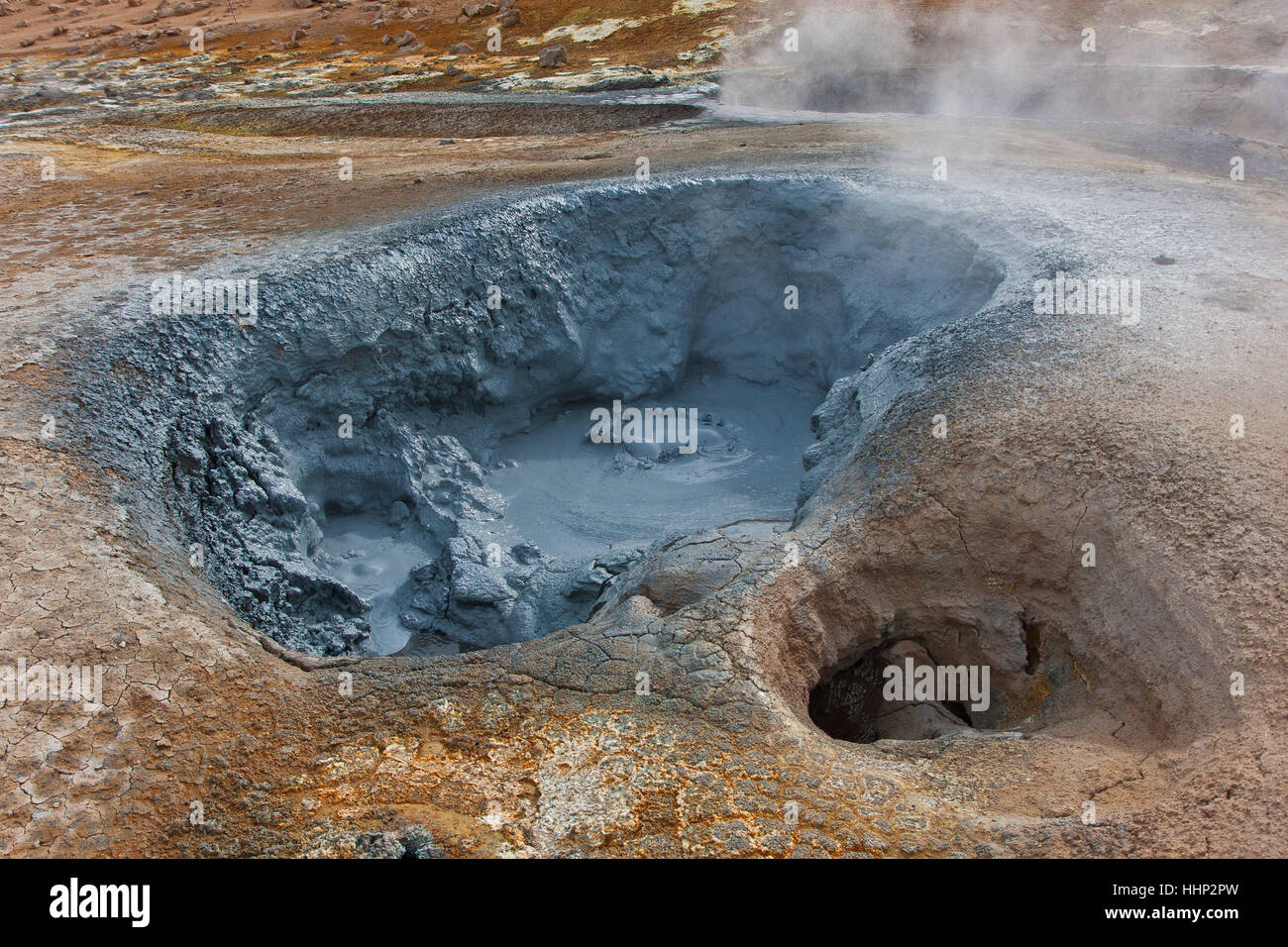 crater, mud, iceland, sulphur, brimstone, vulcan, volcano, width, hot ...