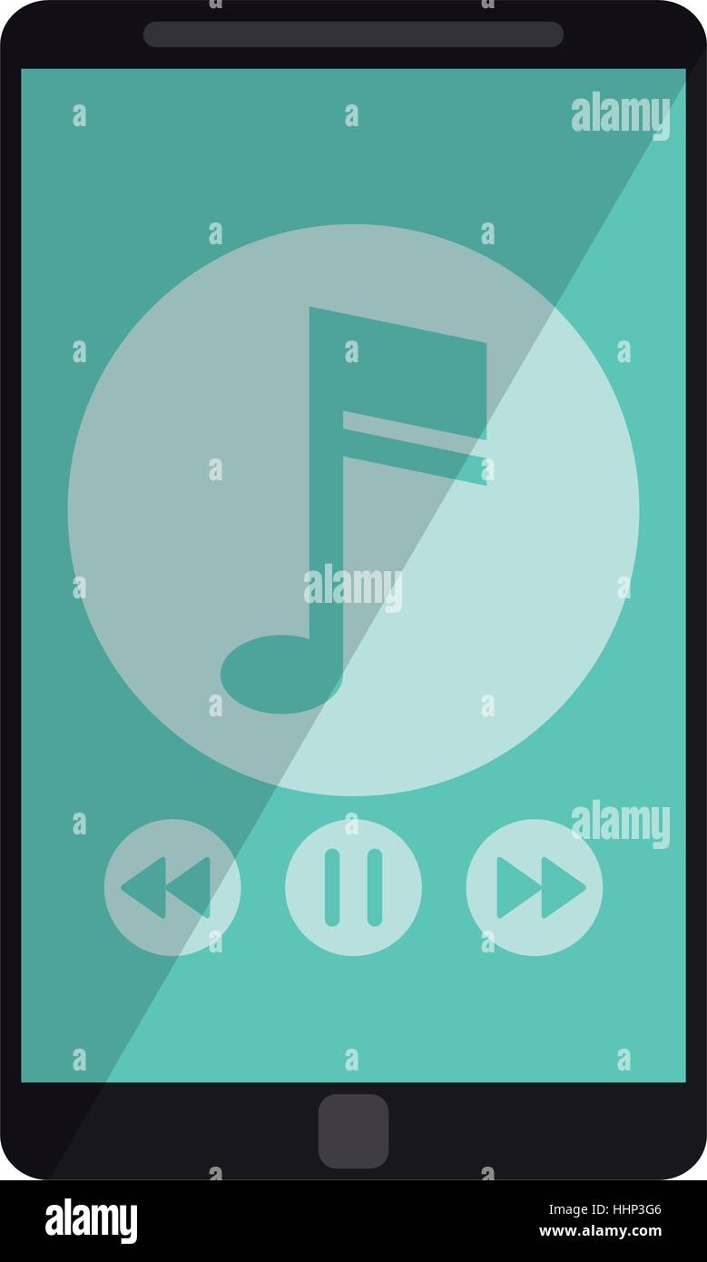 smartphone music note digital app Stock Vector Image & Art Alamy