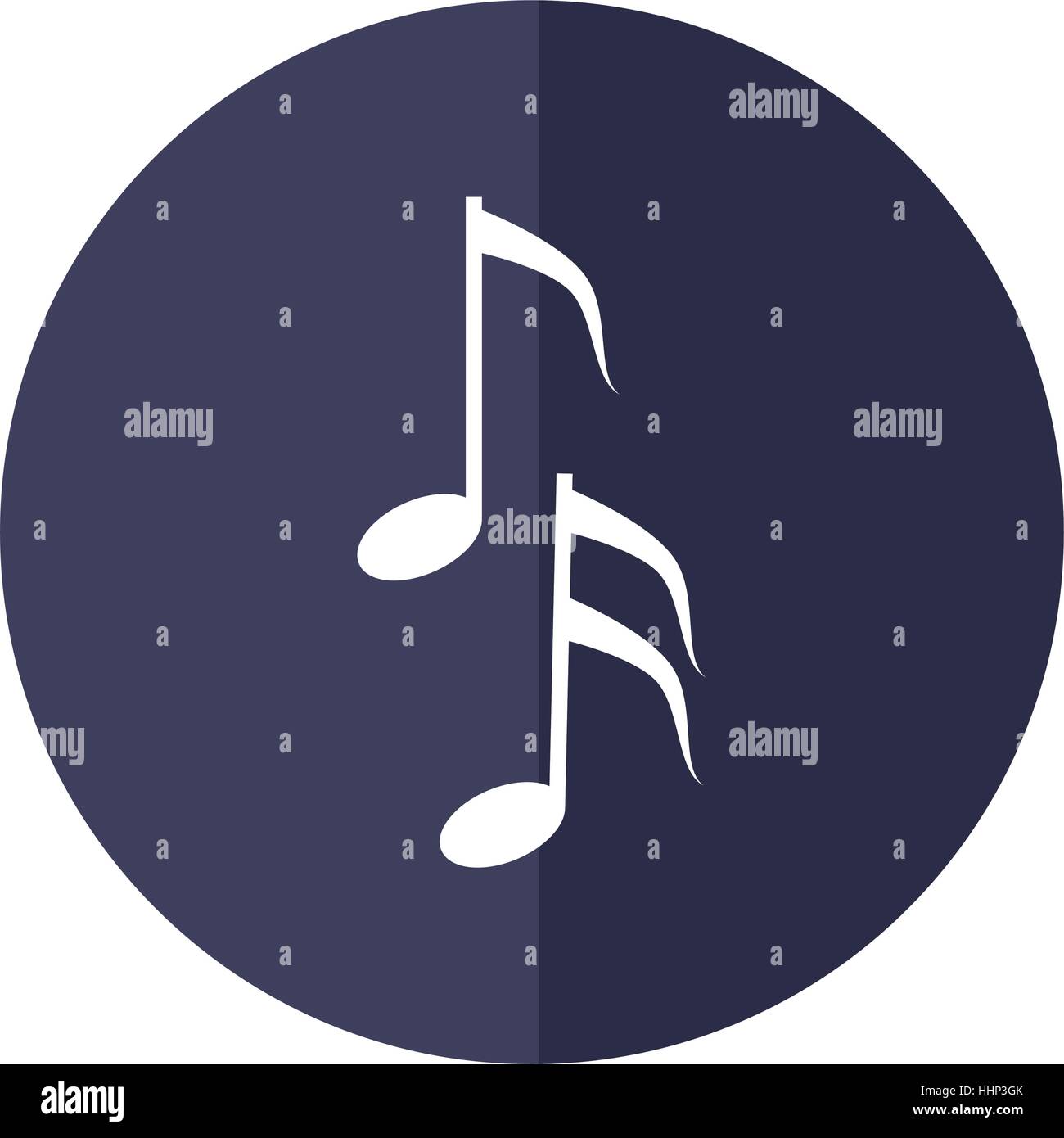 musical note melody symbol shadow Stock Vector Image & Art Alamy
