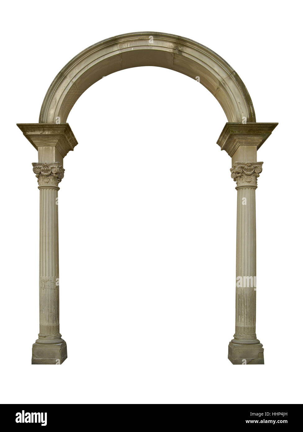 Ancient marble arch column, isolated on white Stock Photo - Alamy